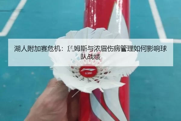 湖人附加赛危机：詹姆斯与浓眉伤病管理如何影响球队战绩